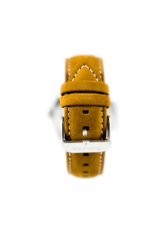 Bracelet Pilote Nubuck Jaune arrière