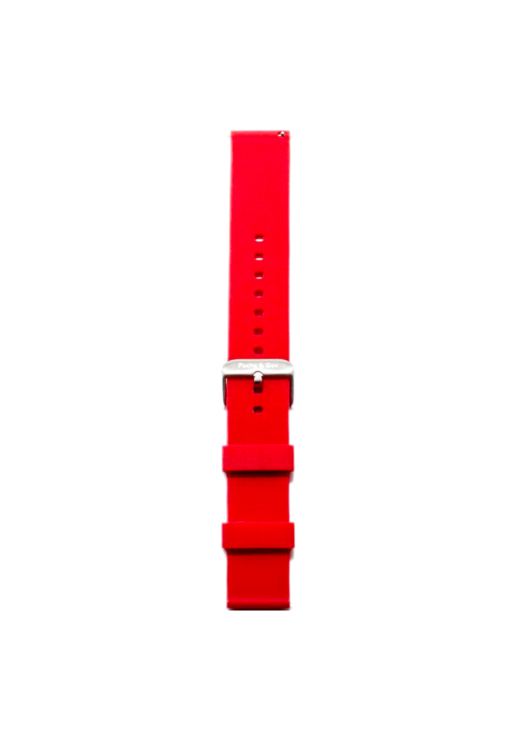Bracelet en Caoutchouc Rouge